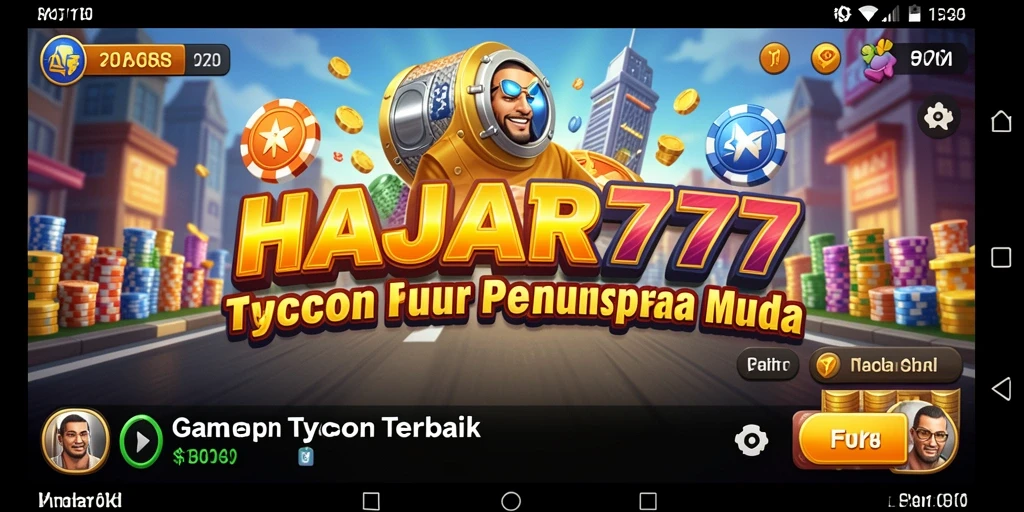 Tampilan gameplay <strong>HAJAR777</strong> yang mengesankan dengan suasana Tycoon.