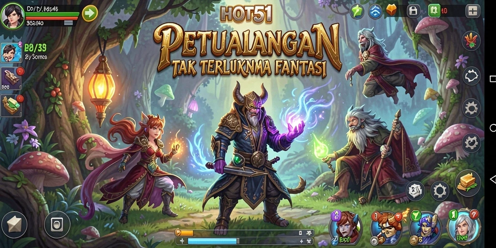 Tangkapan layar HOT51 menunjukkan momen seru dalam petualangan.