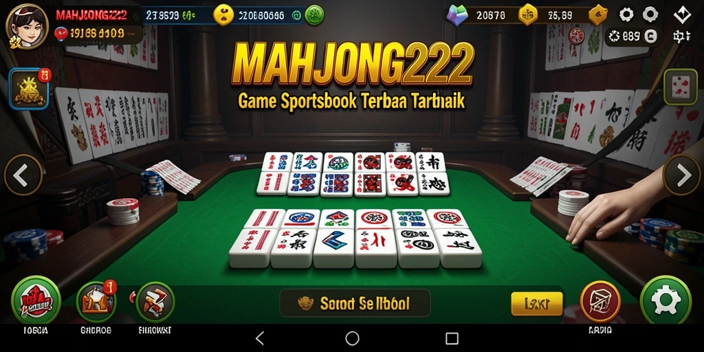 Tampilan antarmuka utama MAHJONG222 dengan banyak opsi taruhan.