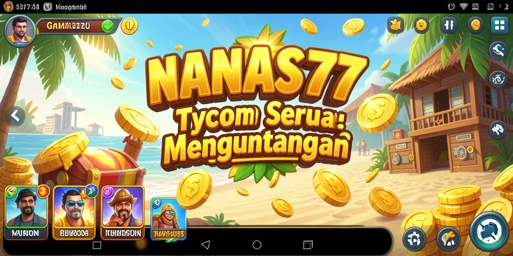 Tampilan gameplay seru dari NANAS777 yang menggugah semangat bisnis.
