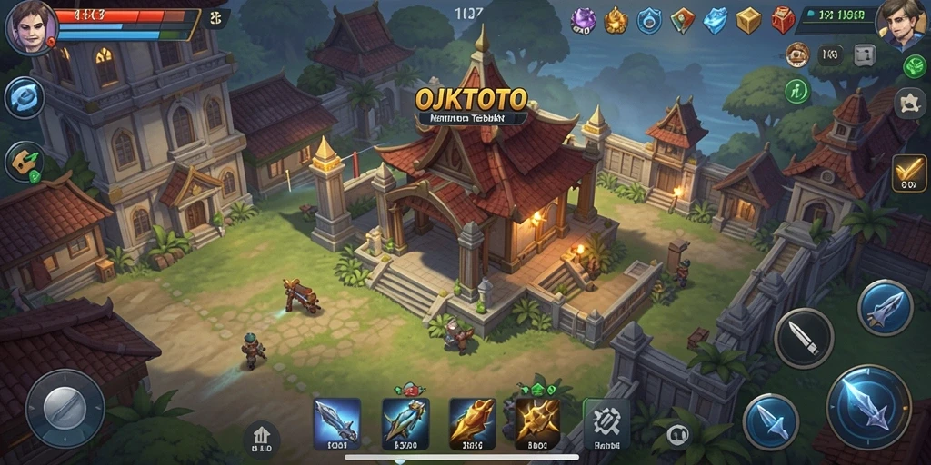 Screenshot utama OJKTOTO menampilkan momen menegangkan dalam gameplay Tower Defense.